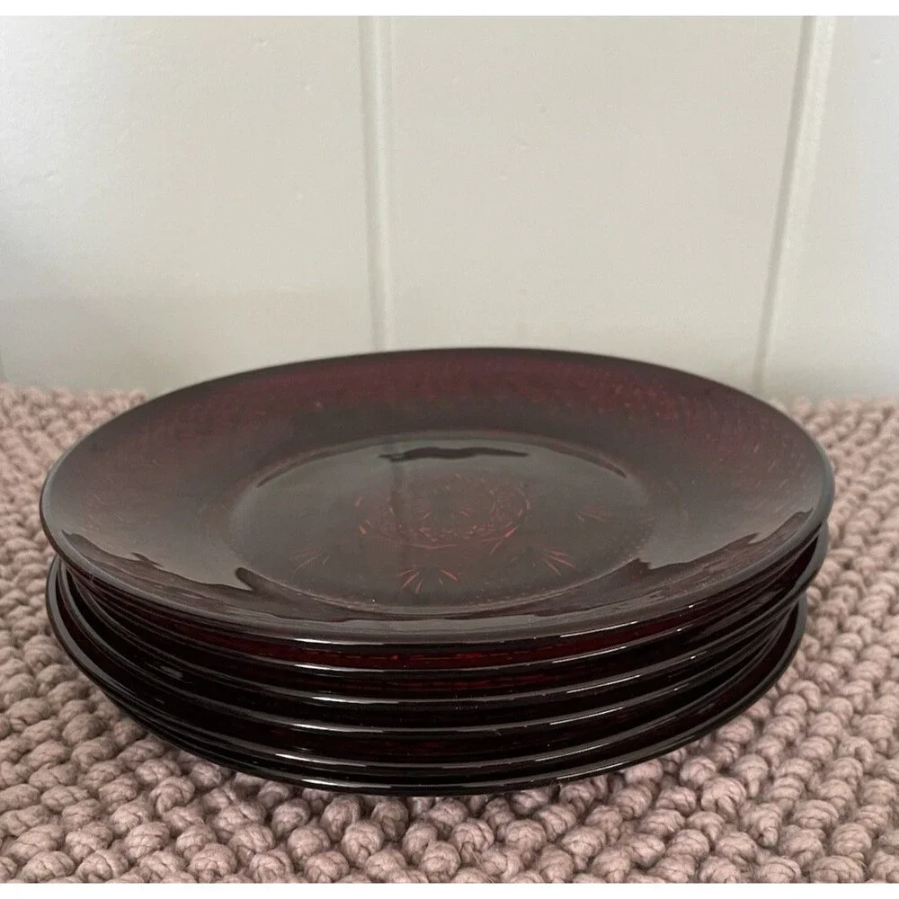Cristal D'Arques Durand Luminarc Red Glass 8